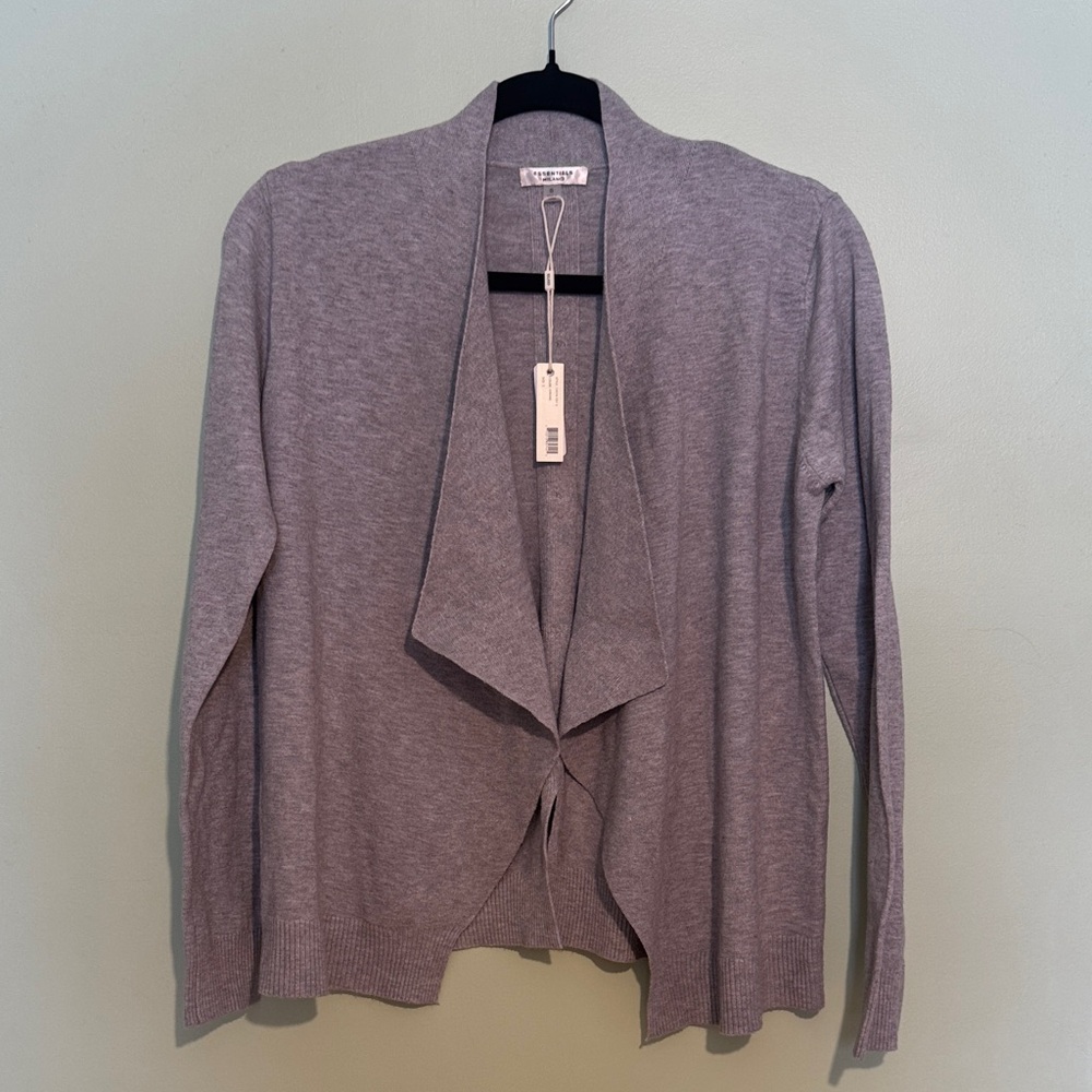 Essentials Women's Heather Gray Cardigan